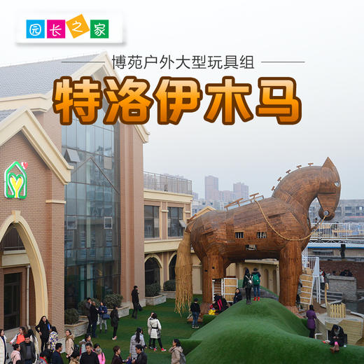 特洛伊木马户外攀爬钻洞玩具组 商品图0