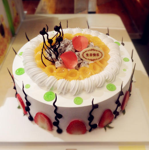 【莓果雪塔】单层蛋糕