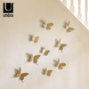 umbra创意金属蝴蝶花朵墙面装饰品 可移除立体墙贴 卧室电视墙饰品 商品缩略图0