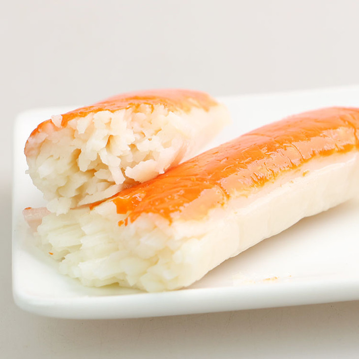 日本进口零食 丸玉水产北海道新鲜长脚即食蟹肉棒蟹肉卷蟹柳45g装