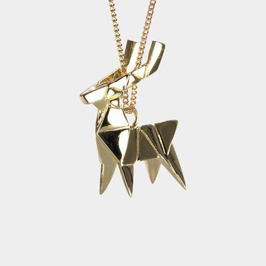 qwe｜Origami－幸福折纸小麋鹿 项链（小号）［法国设计师］ 商品图1
