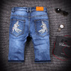 【牛仔裤男】夏季7分裤男修身显瘦潮男士青少年七分牛仔裤男5五分马裤短裤男裤 商品缩略图1