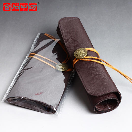 金石印坊   篆刻刀专用皮套（多支款） 便携五口刀套 可放10支刻刀 商品图4