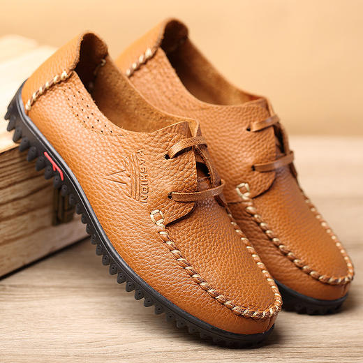 【服饰鞋包】春季新款男鞋男士系带休闲鞋经典百搭男士单鞋 商品图1
