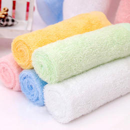 9648竹纤维22*22小方巾 蓝色。毛巾，洗脸巾，擦手巾