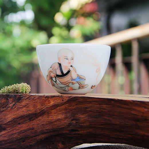 景德镇 陶瓷 国瓷红叶 纯手工“即心是佛”-不倒杯 商品图5