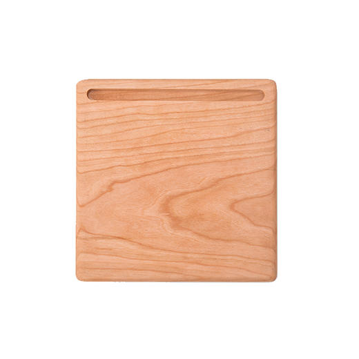 【物应】带开口储物 黑胡桃榉木 方形鼠标垫 商品图1