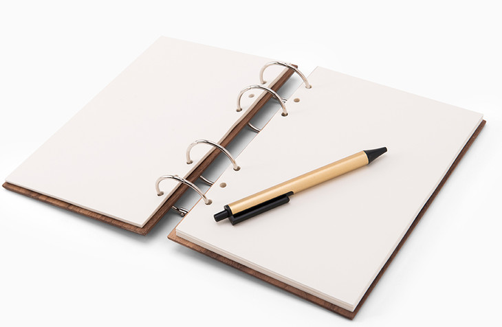 物应黑胡桃榉木环扣本记事本