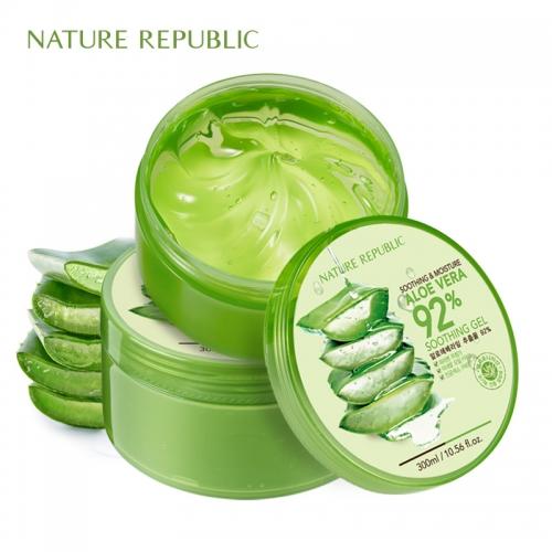 韩国 自然乐园 芦荟膏92% 300ml 保湿晒后修复 商品图1