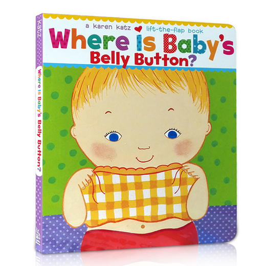 【新人礼】【送音频】【身体部位认知】Where Is Baby's Belly Button? 宝宝的肚脐眼在哪里？Karen Katz经典纸板翻翻书 商品图0