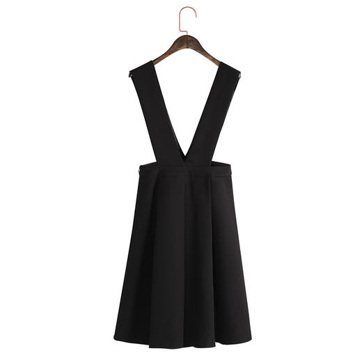 【服饰鞋包】拉夏薇媞背带连衣裙夏季新款时尚a字半身裙学院气质中长裙 商品图5