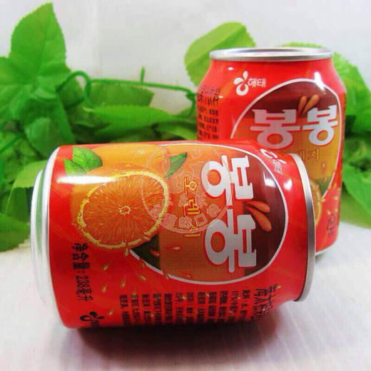 韩国果肉饮料238ML 葡萄/苹果/草莓/梨/桃/菠萝/橙多种口味任意搭配 商品图3