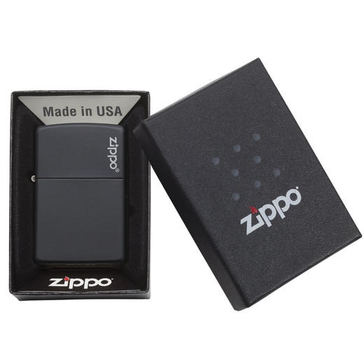 Zippo 芝宝 Logo图案 黑色磨砂打火机 商品图3