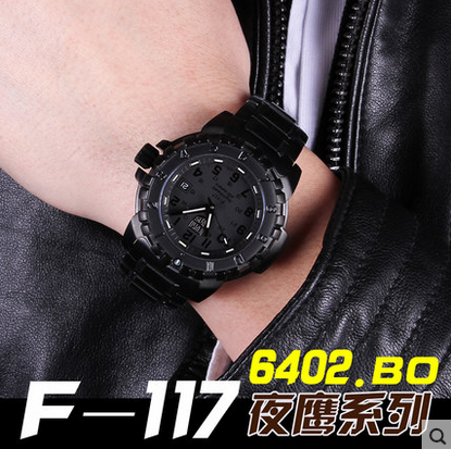 luminox鲁美诺斯6402.bo夜鹰f117潜水户外军表