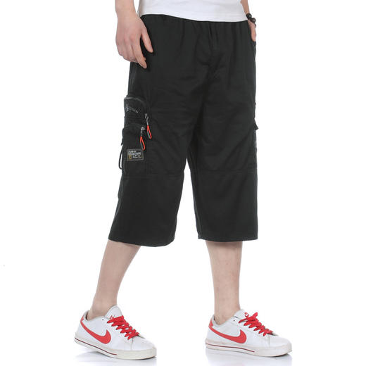 【服饰鞋包】中老年七分纯棉松紧腰休闲裤 商品图2