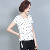 【女士T恤】T恤女夏装新款韩版修身短袖雪纺衫女装时尚印花上衣夏 商品缩略图0