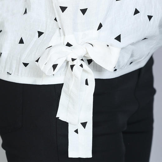 【女士T恤】T恤女夏装新款韩版修身短袖雪纺衫女装时尚印花上衣夏 商品图4