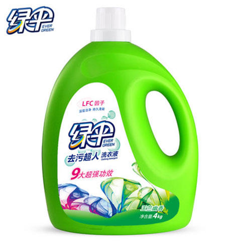 绿伞 去污超人洗衣液4kg瓶装 商品图0