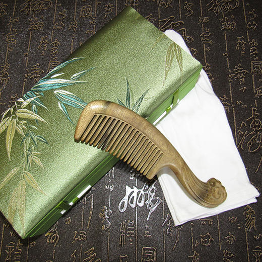 千年乌木金丝楠木梳 商品图4