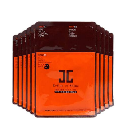 【一般贸易中文标】韩国 JAYJUN捷俊黑色水光清洁补水保湿面膜三部曲 25ml*10片 商品图0