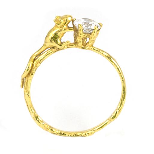 北京仓｜Alex Monroe-Mouse-Topaz 戒指 ［英国设计师］ 商品图3