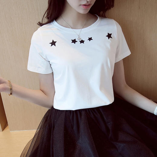 【女士T桖】。夏女装t恤韩版 甜美女式短袖t恤 商品图1