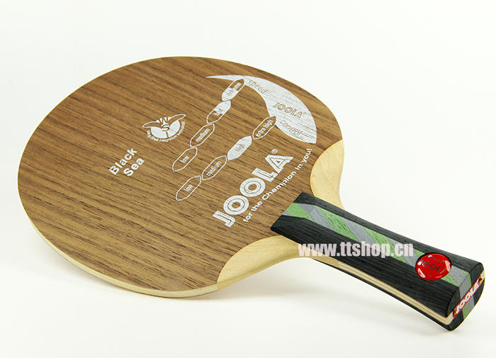 优拉joola black sea 黑海 尤拉胡桃木面材七层纯木乒乓球底板