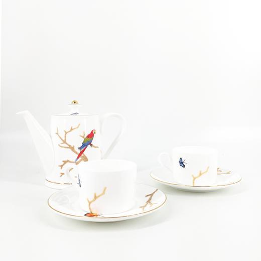陶瓷鹦鹉图案喝茶5件套 商品图0