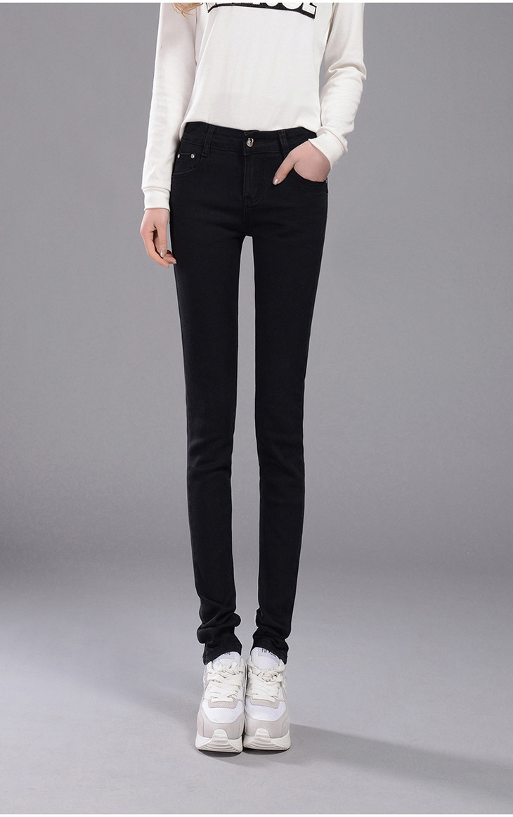 牛仔裤牛仔裤女小脚铅笔裤修身显瘦浅色新款夏女式牛仔裤女长裤