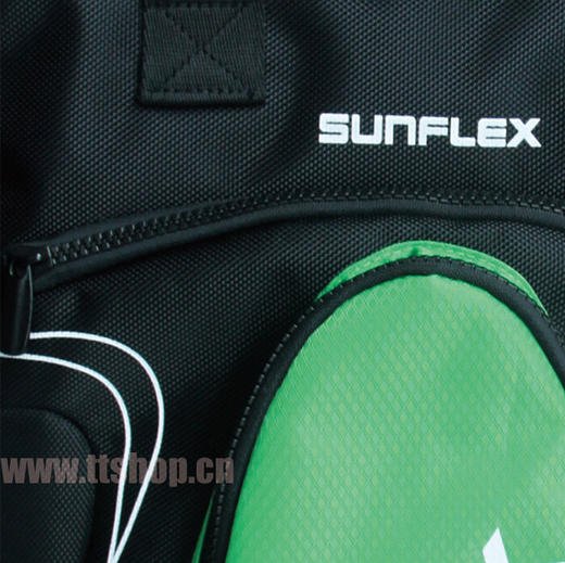 阳光SUNFLEX 乒乓球运动包 TH200黑绿色 新颖设计 颜色互搭 功能多用 大小适中 商品图2