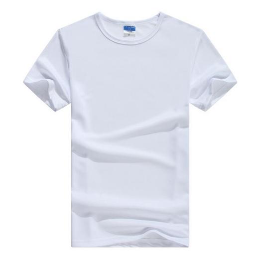 【服饰鞋包】纺棉户外圆领白色空白广告衫订制 diy纯色短袖男士t恤 商品图1
