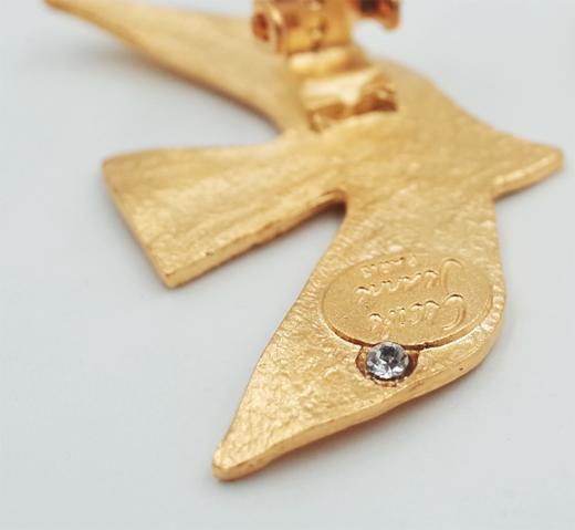 订购7周到｜Cécile Jeanne-国务卿同款-Voyage-经典和平鸽 耳夹（金色 无需耳洞） ［法国设计师］ 商品图6