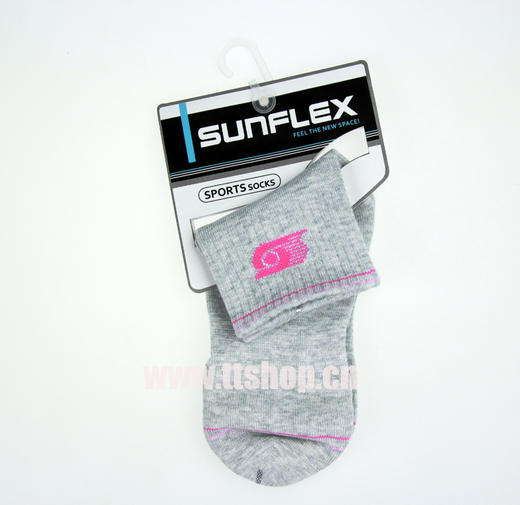 阳光SUNFLEX 乒乓球袜 女式夏季运动袜子短袜S0210 灰色 商品图1