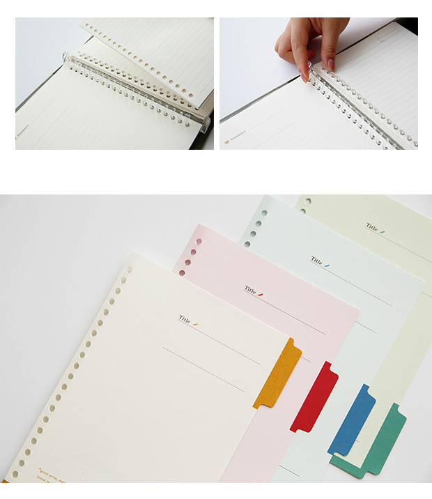 三年二班a4b5活页笔记本文具磨砂课堂练习记事本子多孔活页本