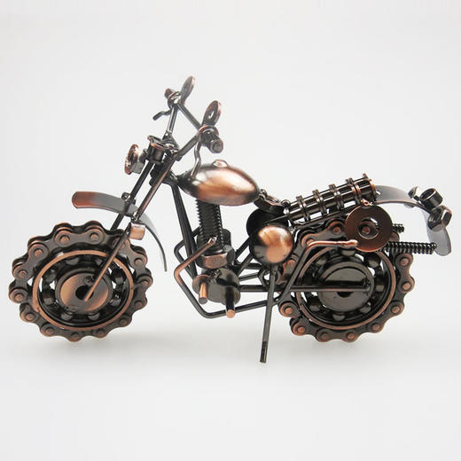【家居摆件】金属工艺品摆件家居饰品 大号铁艺摩托车模型 创意礼品 商品图0