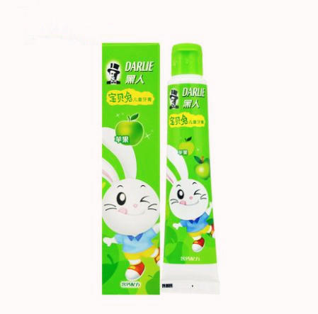 【牙膏】。黑人 牙膏宝贝兔 苹果香型 含钙配方 儿童牙膏 商品图0
