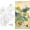 竖幅工笔花鸟白描底稿-俞致贞-荷花鸳鸯-A094 商品缩略图0