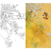 竖幅工笔花鸟白描底稿-邹传安-A052 商品缩略图0