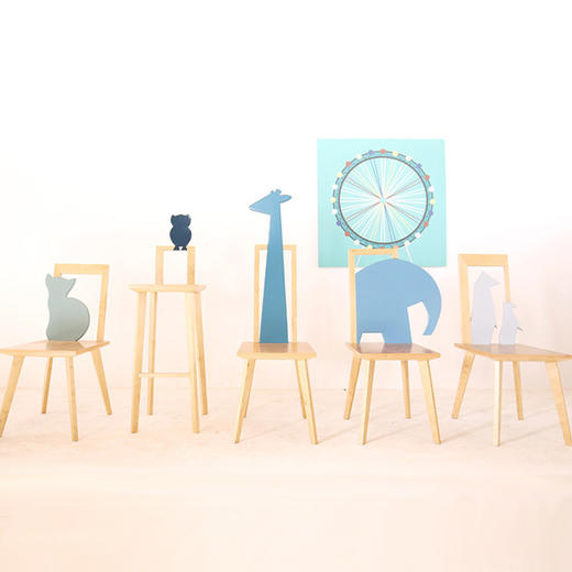 【xiangcasa】原创设计动物系列 萌宠椅北欧大小动物座椅 实木手工打造 - 预售 商品图1