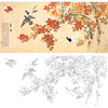 横幅工笔花鸟白描底稿-俞致贞《春辉》-多种白描尺寸可选-A138 商品缩略图0