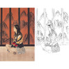崔景哲竖幅工笔现代仕女人物白描底稿-B021 商品缩略图0