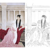 崔景哲竖幅工笔现代仕女人物白描底稿-B010 商品缩略图0