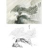 横幅工笔动物白描底稿-雄鹰-郑路迅-A162 商品缩略图0