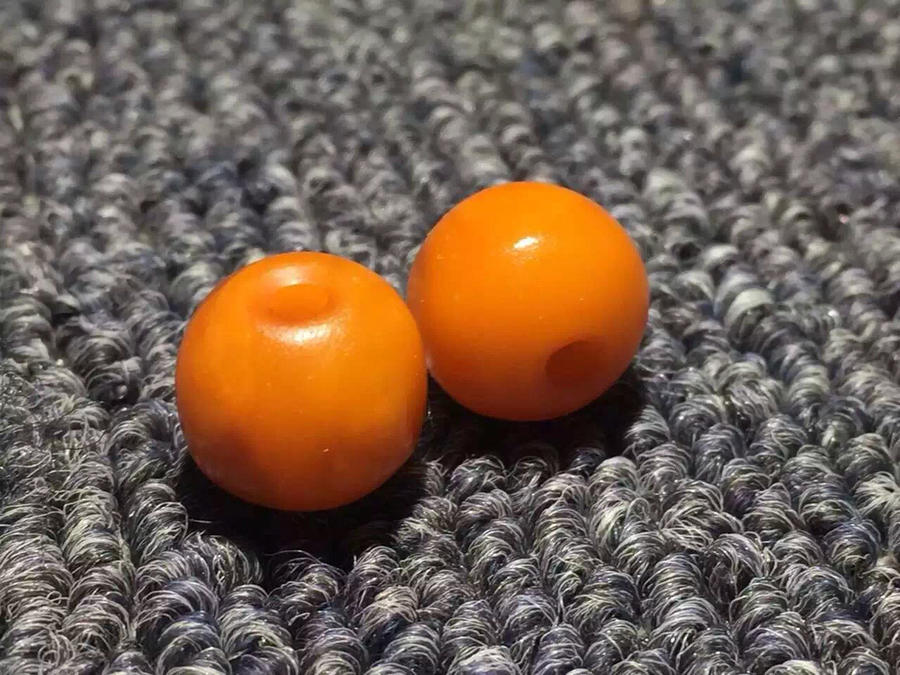 3号老蜜蜡腰珠对