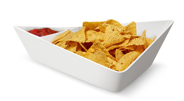 英国blackblum白色耐用聚丙烯几何点心碗