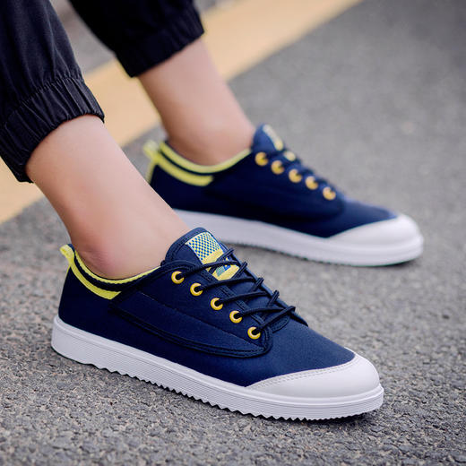 【服饰鞋包】夏季新款男式帆布鞋韩版透气低帮休闲鞋潮流板鞋 商品图1