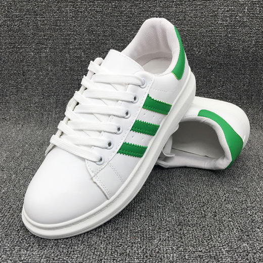 【服饰鞋包】夏季小白鞋松糕学生鞋潮男士白色运动休闲镂空鞋子韩版男板鞋 商品图2