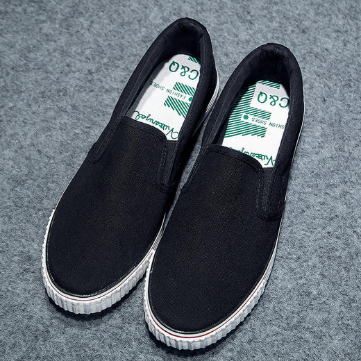 【服饰鞋包】新款夏季男士低帮帆布鞋男鞋子潮流懒人鞋一脚蹬学生板鞋休闲布鞋 商品图4