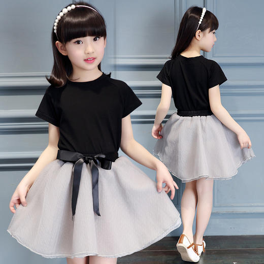 【女童】童装女童裙套装夏装新款中大童韩版裙子两件套儿童时尚套装潮 商品图3