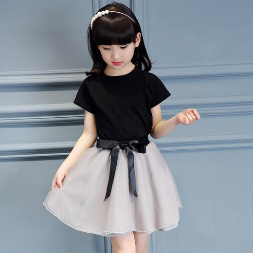 【女童】童装女童裙套装夏装新款中大童韩版裙子两件套儿童时尚套装潮 商品图0
